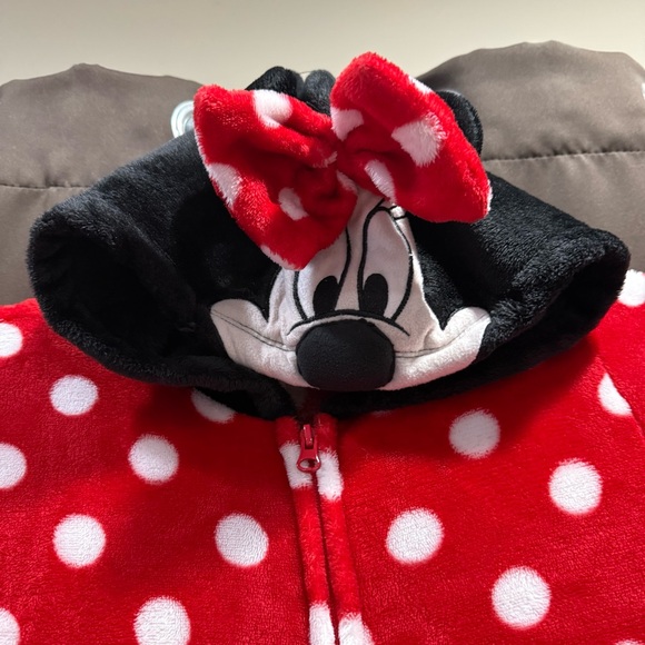 Disney Minnie Mouse Red and Black Polka Dot Pajama Costume Size S (4-6) - Picture 7 of 10